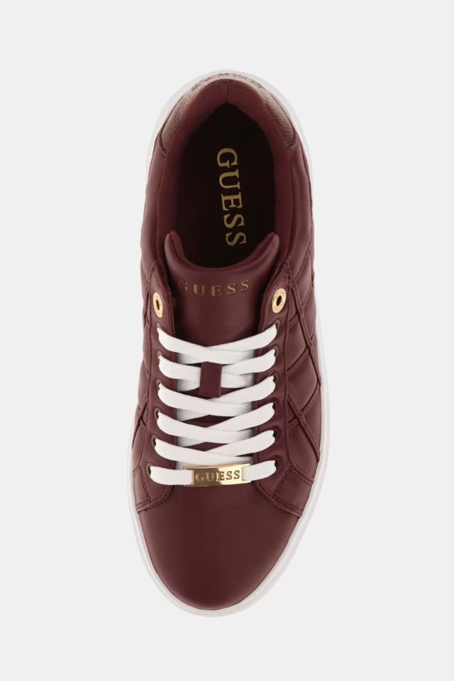 Guess Dattice Kapitone Sneaker Bordo