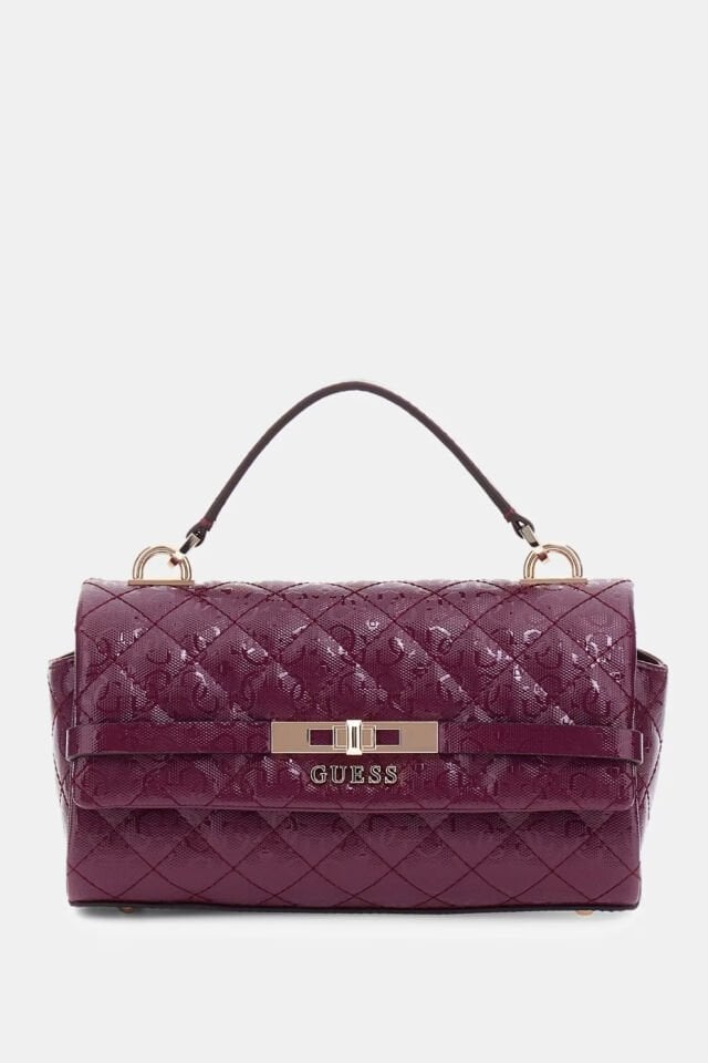Guess Idra 4G Logo Mini El Çantası Bordo