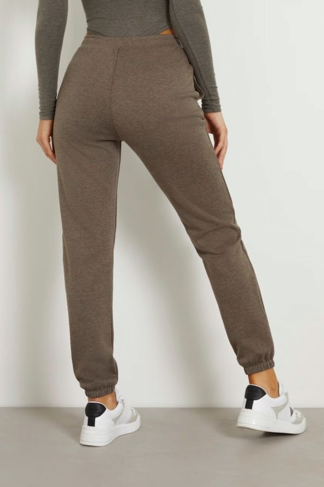 Guess Küçük Logolu Jogger Pantolon Kahverengi