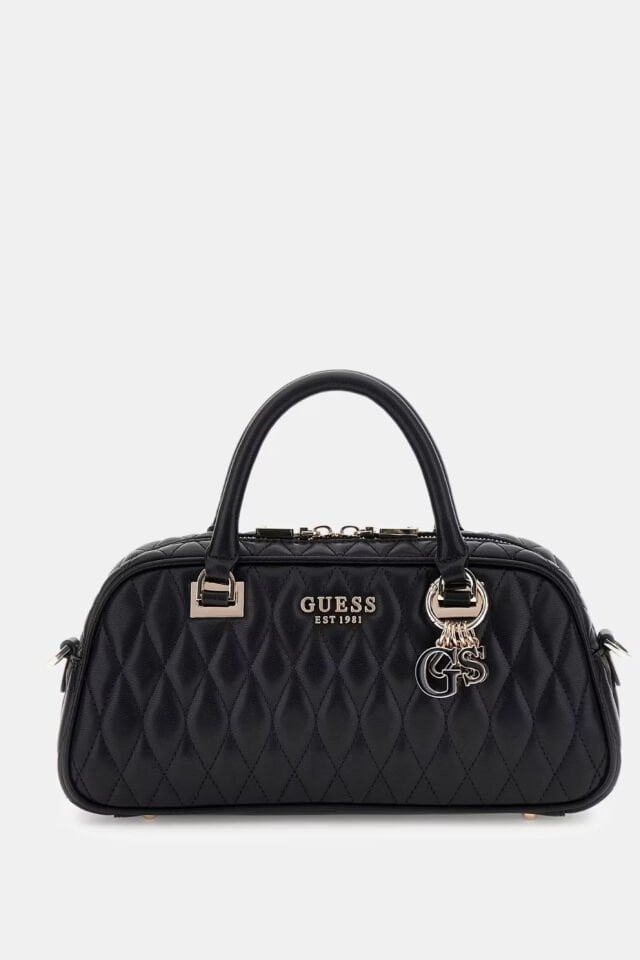 Guess Valla Kapitone Çanta Siyah