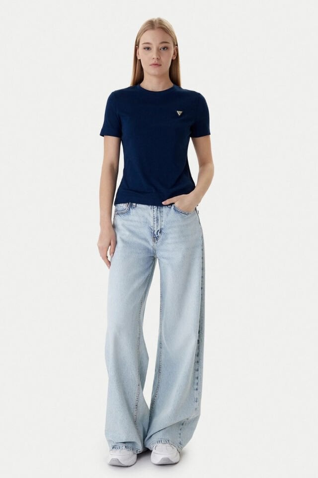 Guess Lacivert Normal Kesim Tişört