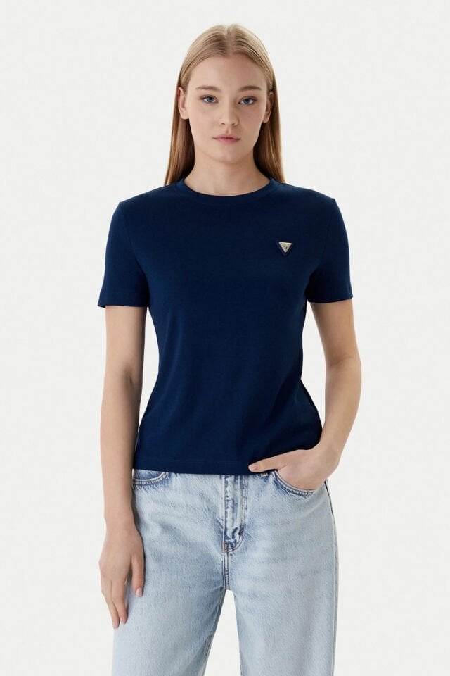 Guess Lacivert Normal Kesim Tişört