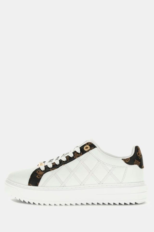 Guess Dattice Kapitone Sneaker Beyaz