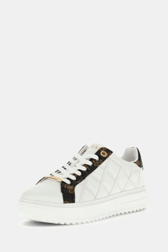 Guess Dattice Kapitone Sneaker Beyaz