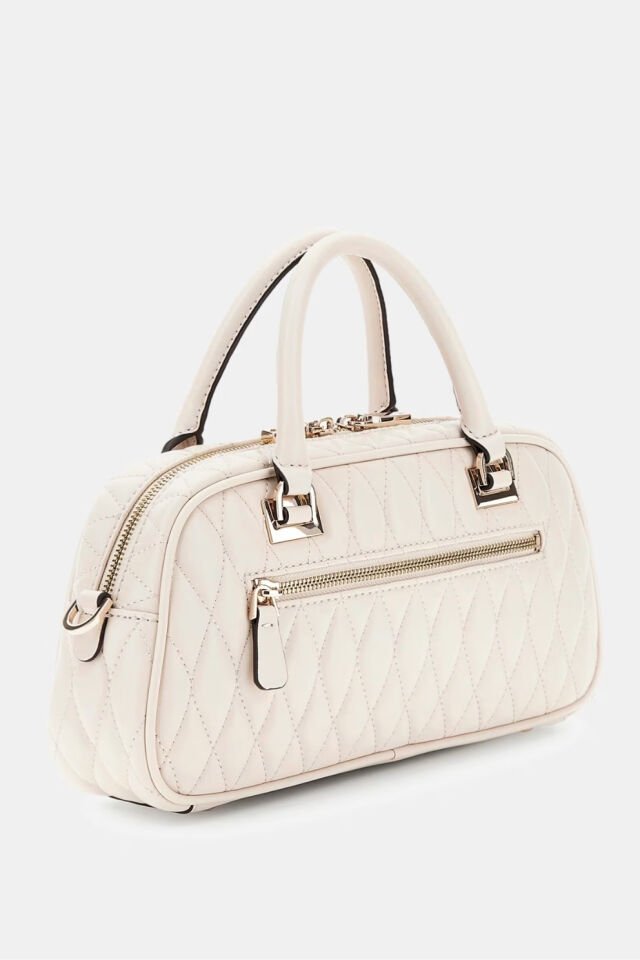 Guess Valla Kapitone Çanta Krem