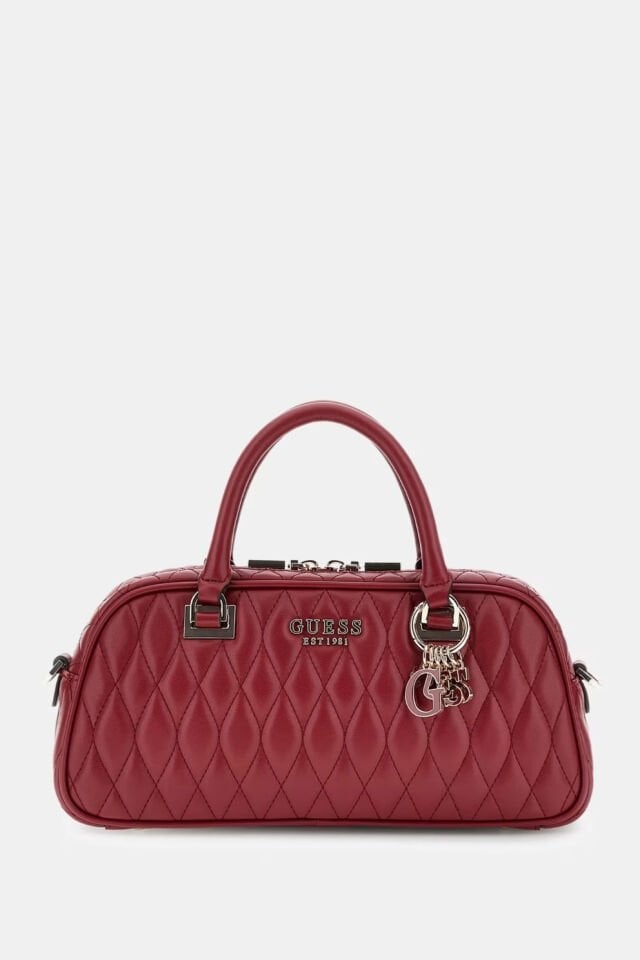 Guess Valla Kapitone Çanta Kırmızı