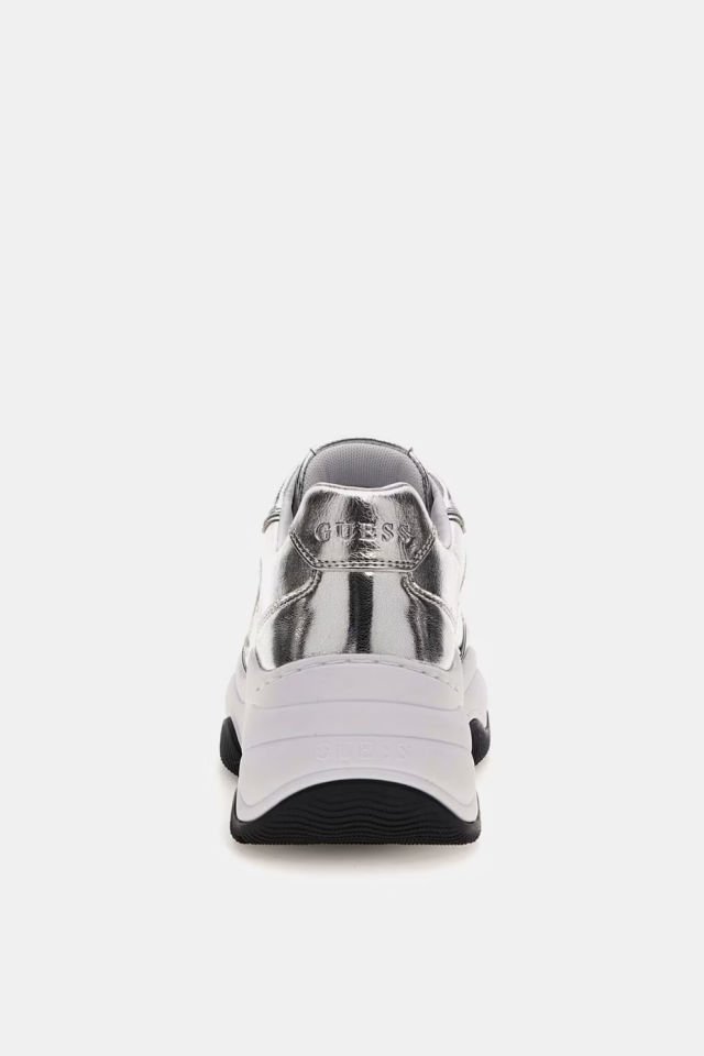 Guess Hapyy Lame Spor Ayakkabısı Gümüş