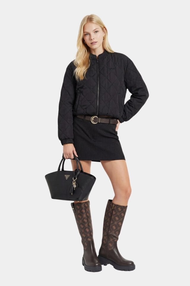 Guess Kadın Spor Ceket Siyah