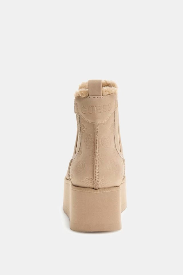 Guess Jilaine 4G Logolu Bot Toz Pembe