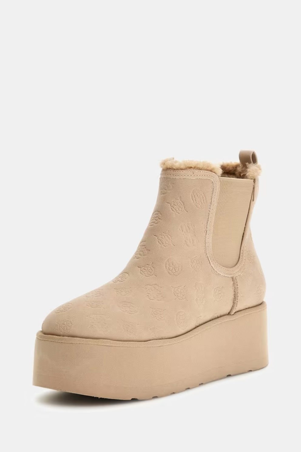 Guess Jilaine 4G Logolu Bot Toz Pembe