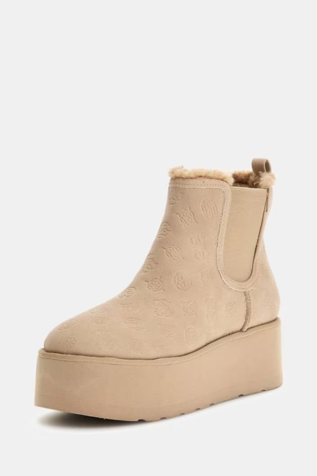 Guess Jilaine 4G Logolu Bot Toz Pembe