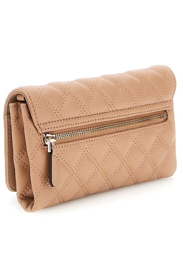 Guess Kadın Kapaklı Çapraz Çanta Bej