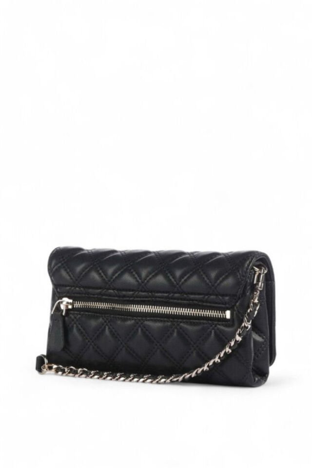 Guess Kadın Kapaklı Çapraz Çanta Siyah