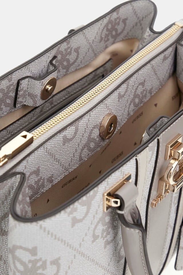 Guess Erenia 4G Logolu El Çantası Bej