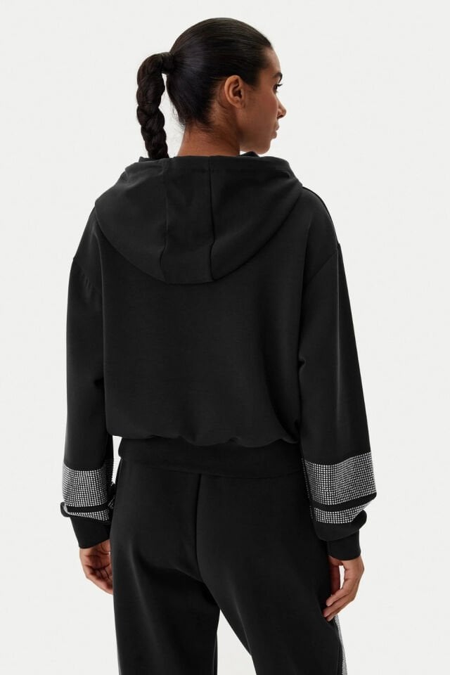 Guess Siyah Normal Kesim Sweatshirt