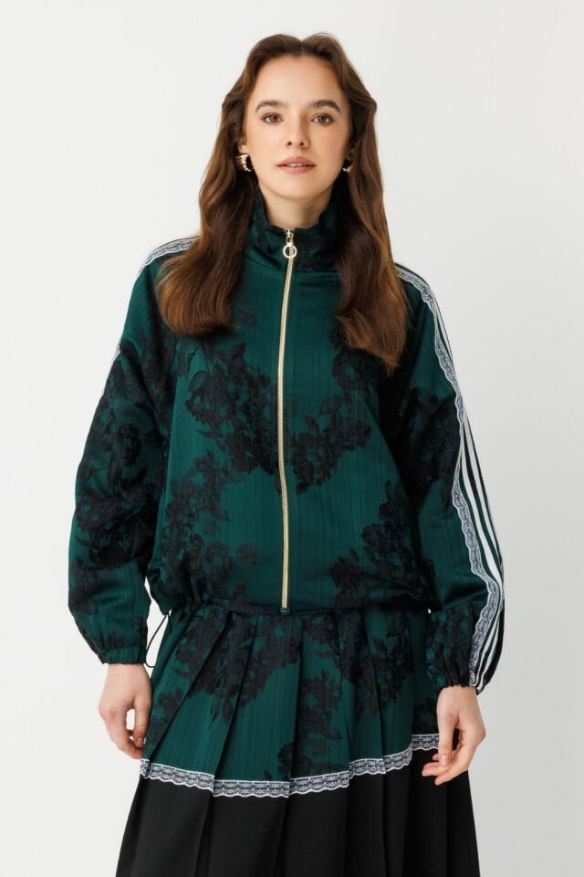 Ghisa Dantel Detaylı Takım Yeşil