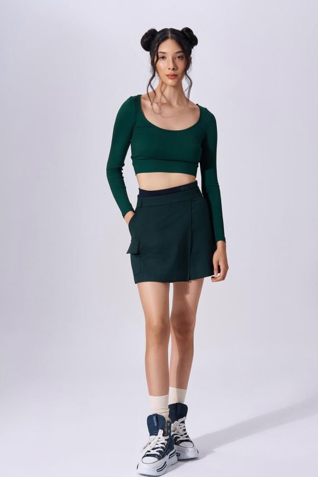 Naar Şort Etek Koyu Turkuaz