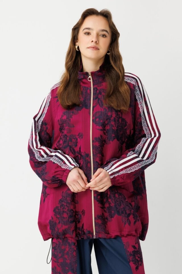 Ghisa Dantel Detaylı Takım Bordo