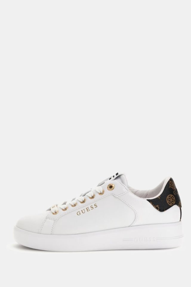 Guess Roki 4G ve Peony Logolu Sneaker Beyaz