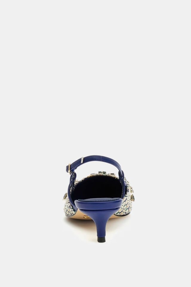 Guess Jesseny Mücevher Detayli Slingback Mavi