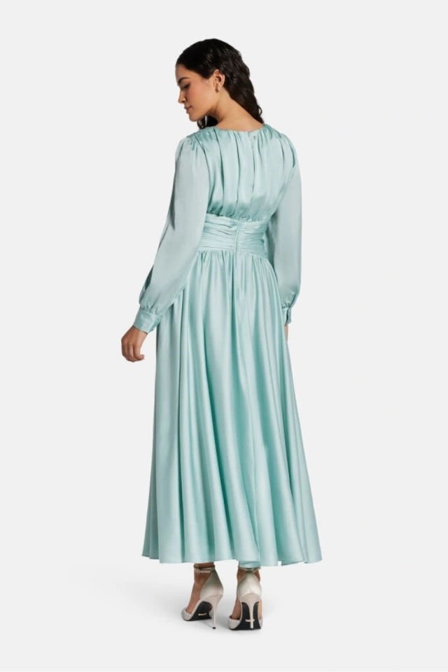 Guess Kadın Yeşil Helena Maksi Elbise
