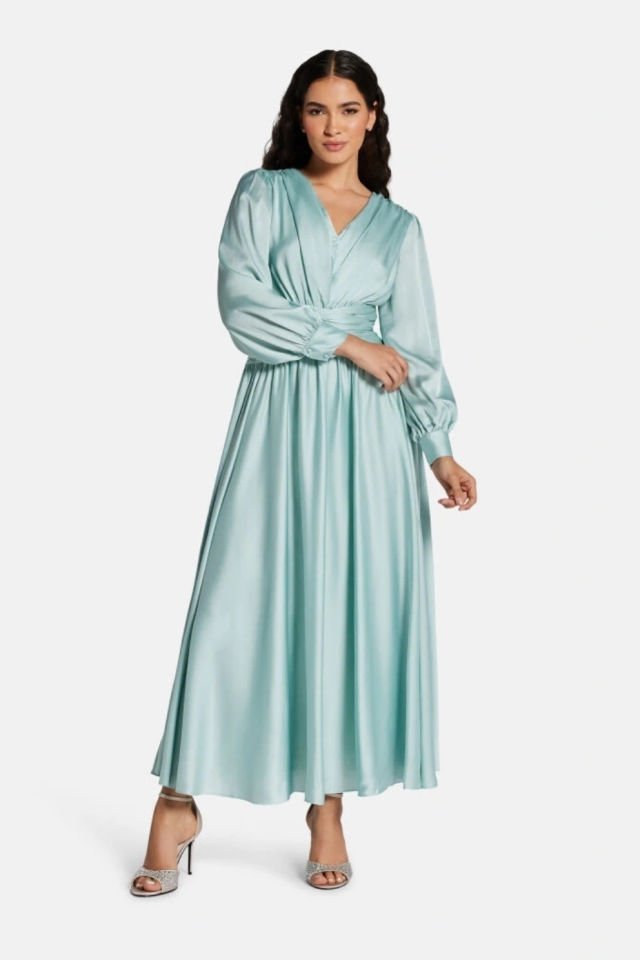 Guess Kadın Yeşil Helena Maksi Elbise