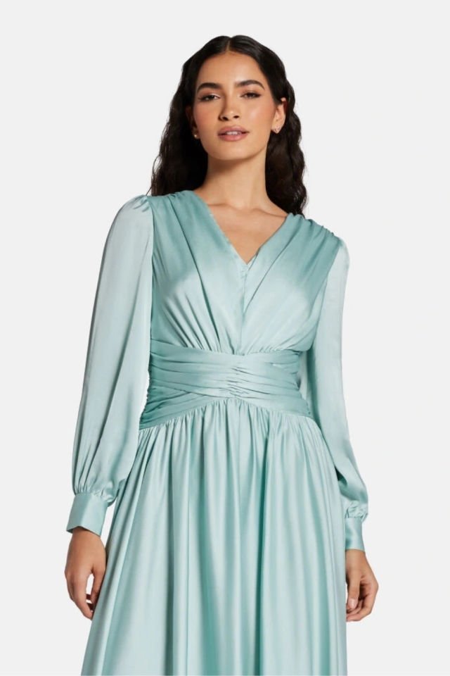 Guess Kadın Yeşil Helena Maksi Elbise