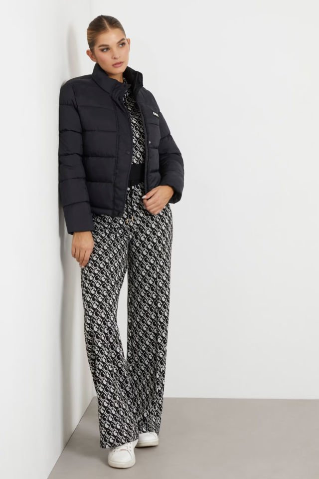 Guess Regular Kalıp Şişme Mont Siyah