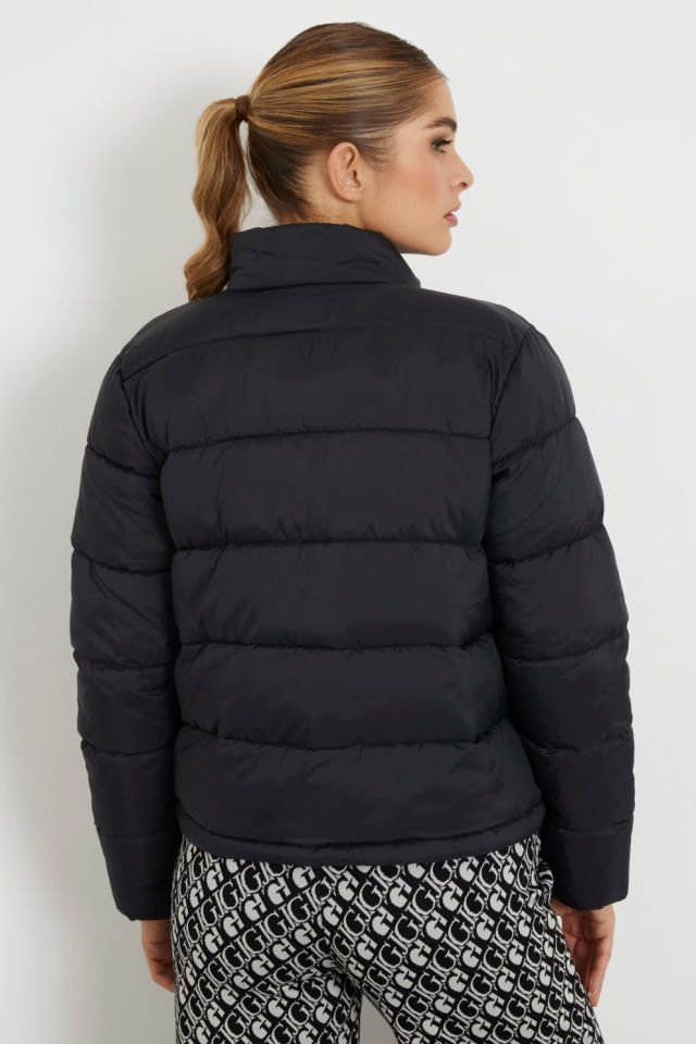 Guess Regular Kalıp Şişme Mont Siyah