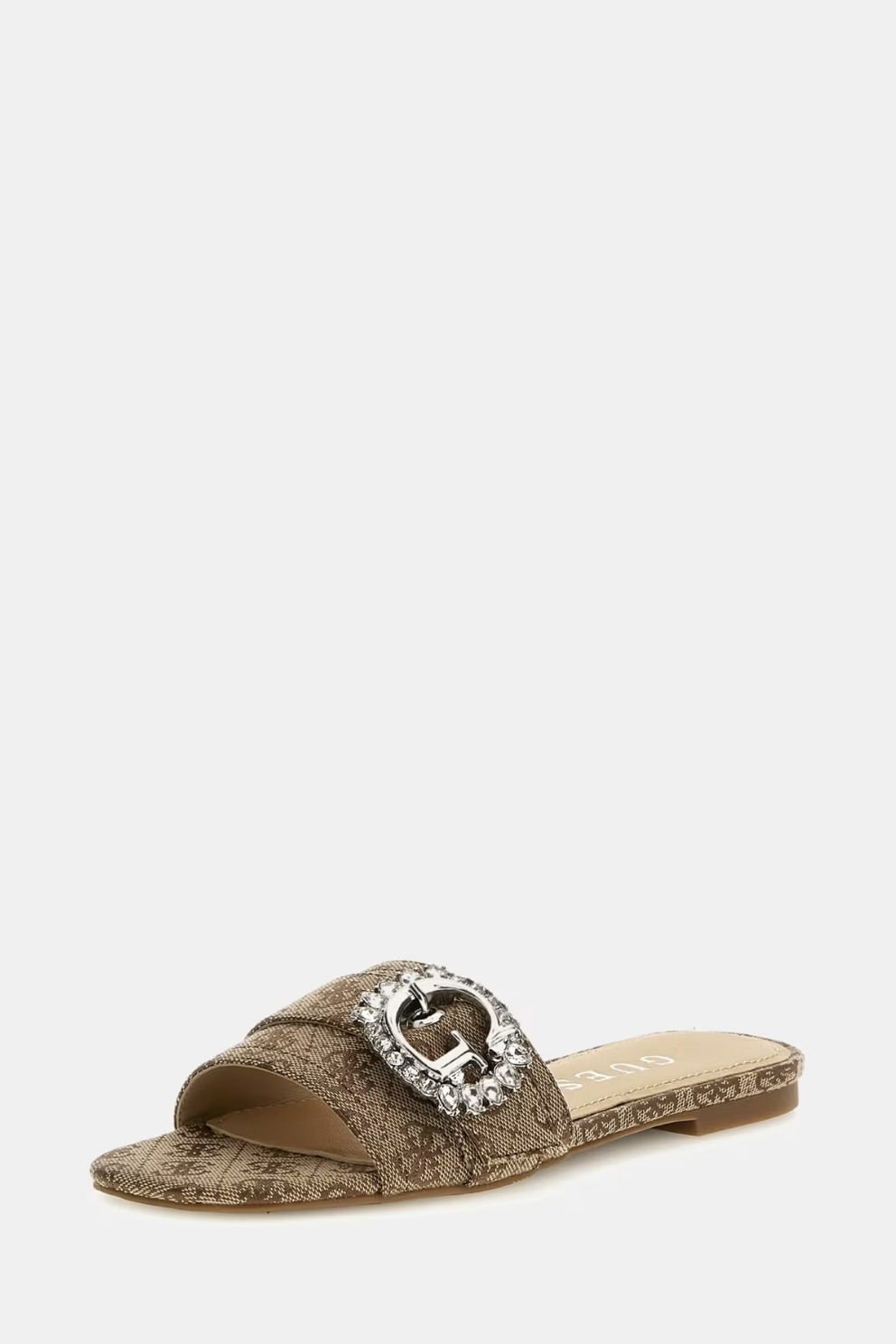 Guess Jolly 4G Logolu Sandalet Bej