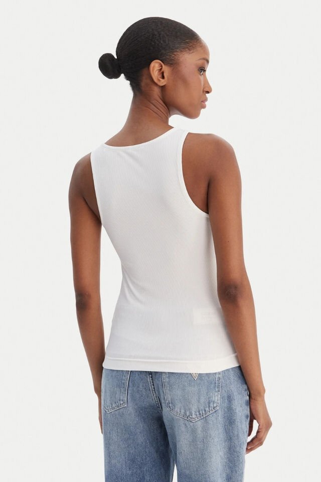 Guess  Fitilli Örgü Üst Beyaz