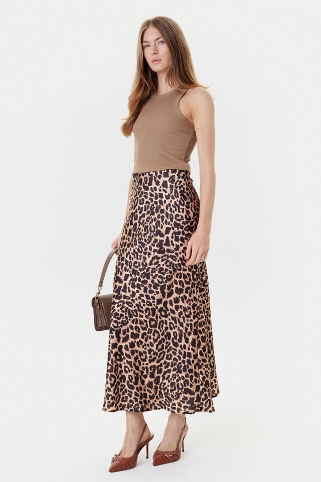 Guess Leopar Desenli Etek