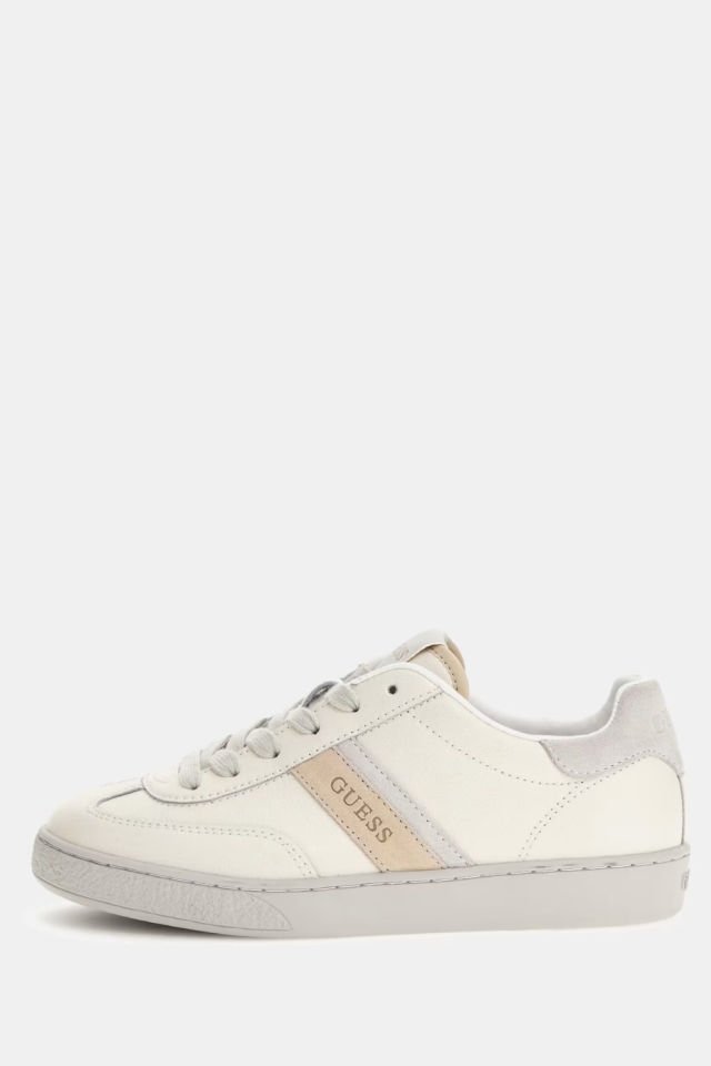 Guess NOLINAS DERİ KARIŞIMLI SNEAKER Beyaz