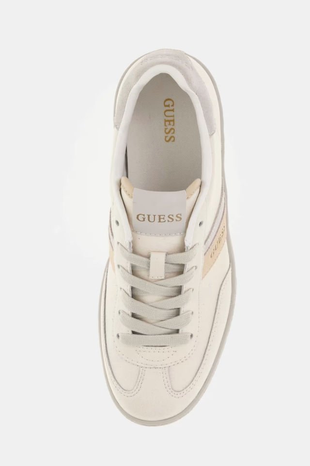 Guess NOLINAS DERİ KARIŞIMLI SNEAKER Beyaz
