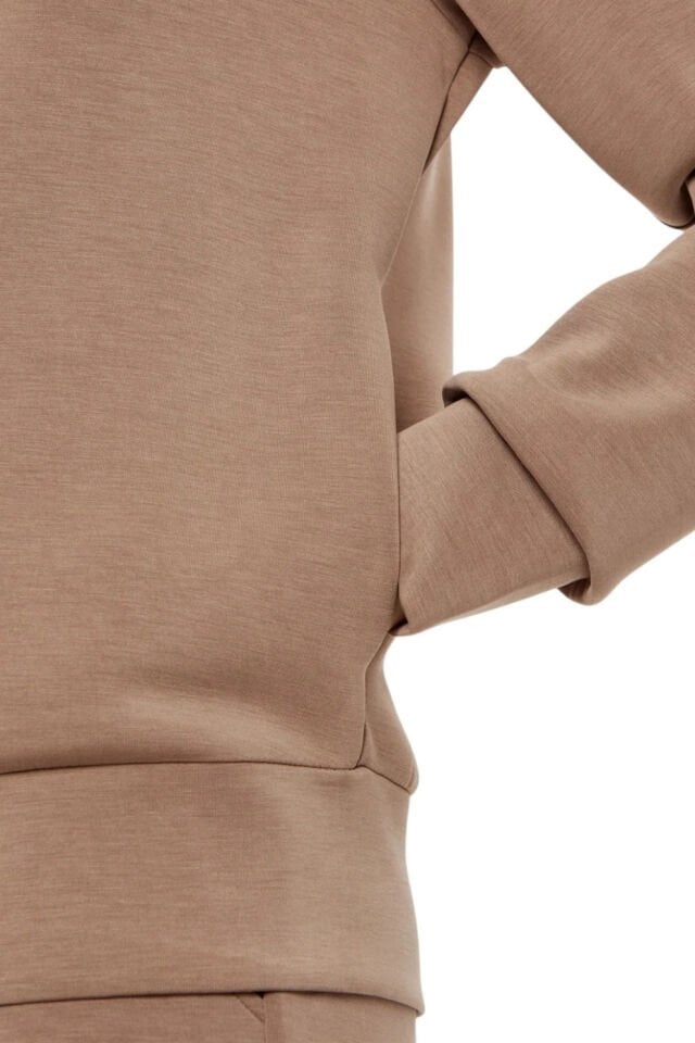 Guess Sweatshirt Kahverengi Normal Kesim