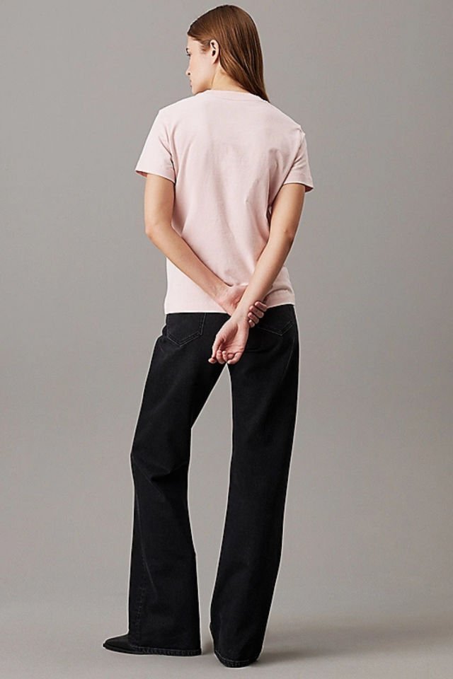 Calvin Klein Şönil Monogram Tişört Pembe