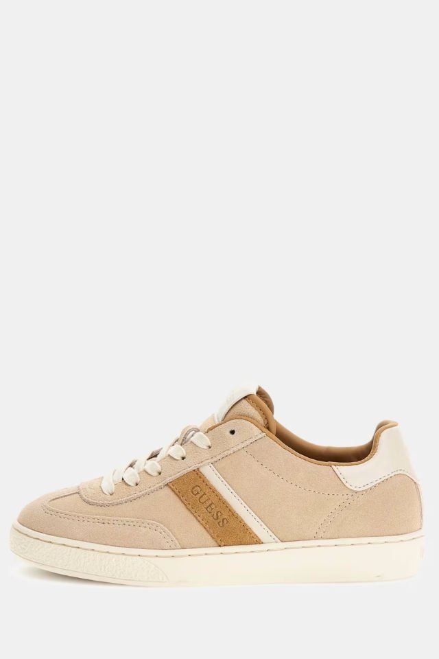 Guess Nolinas Deri Karişimli Sneaker Bej