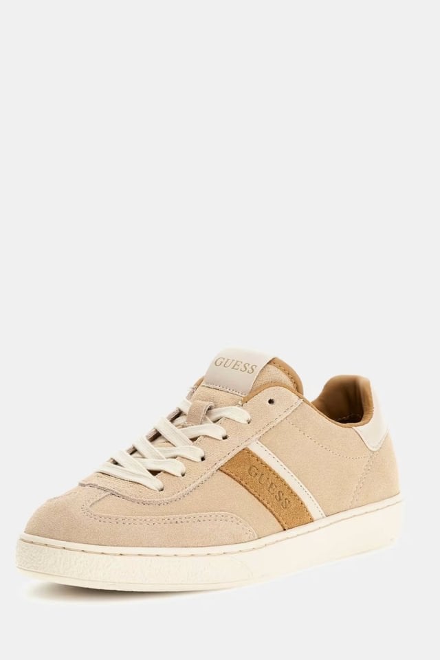 Guess Nolinas Deri Karişimli Sneaker Bej
