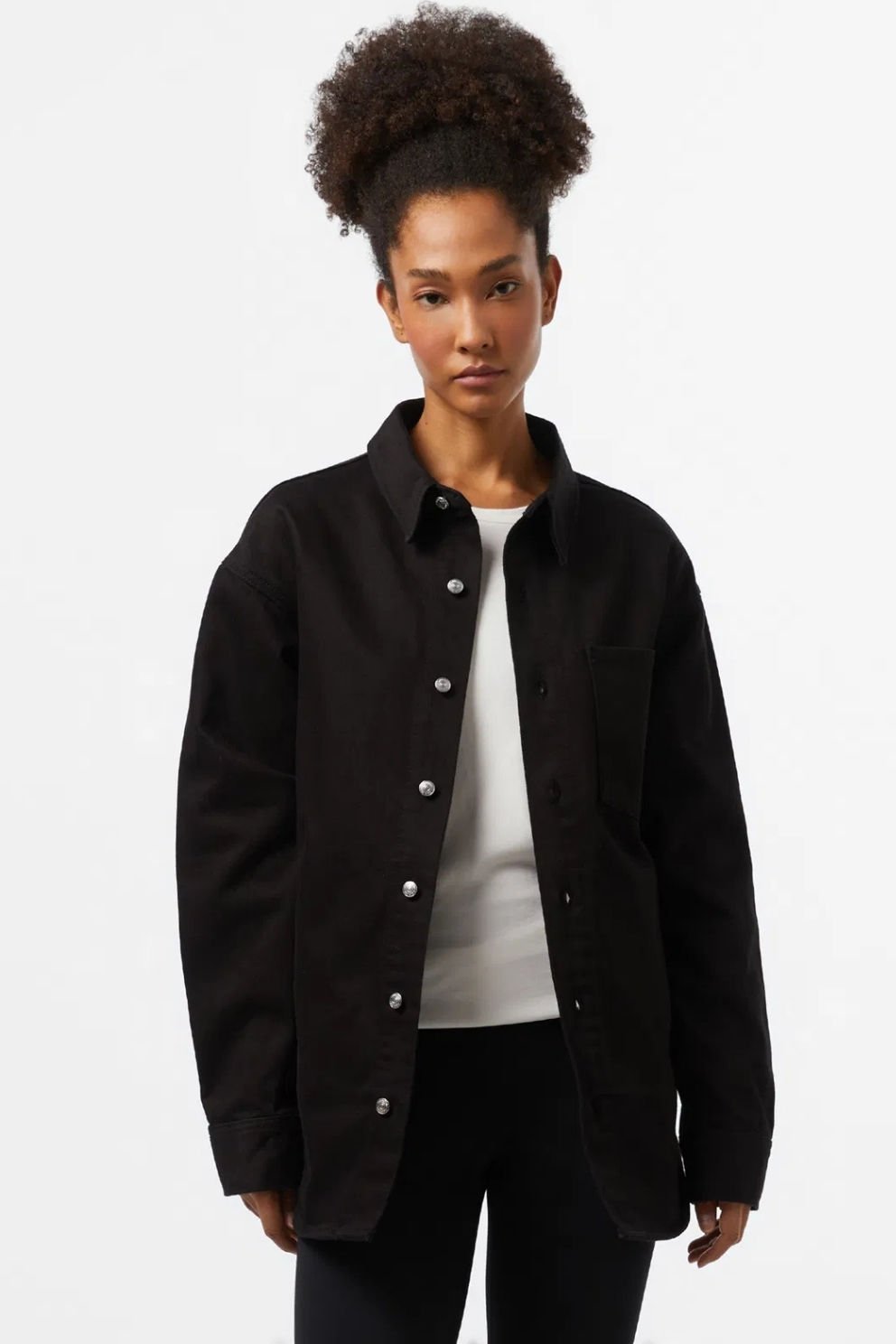 Calvin Klein Denim Overshirt Gömlek Siyah