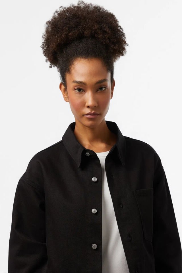 Calvin Klein Denim Overshirt Gömlek Siyah