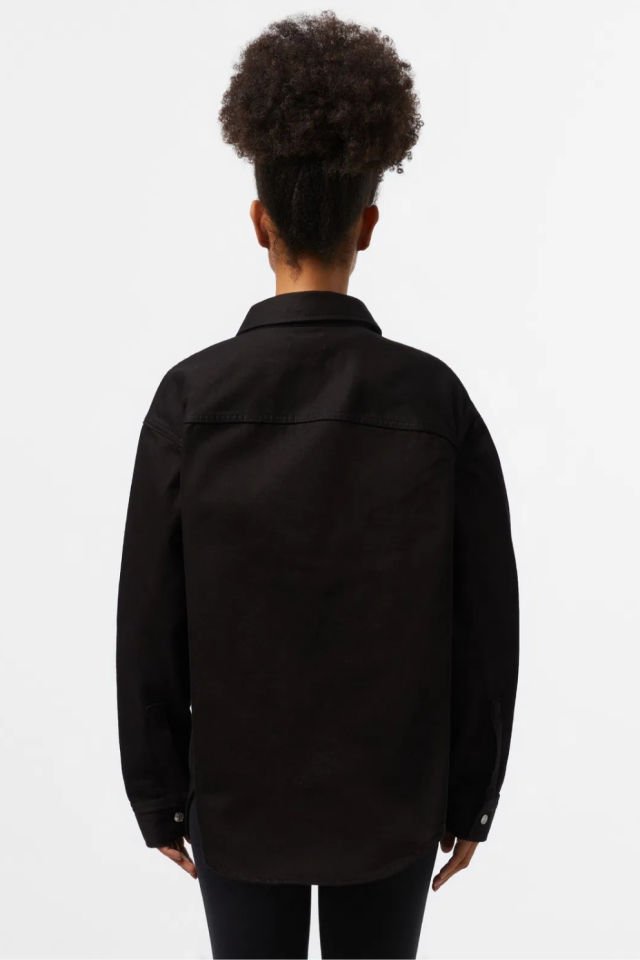 Calvin Klein Denim Overshirt Gömlek Siyah