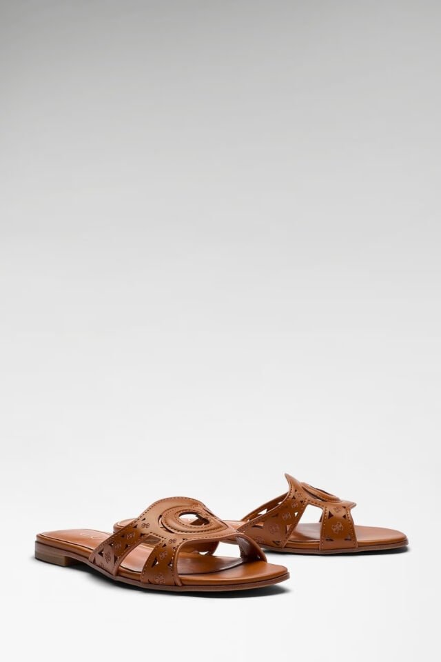 Guess Ciesta Logo Sandals Terlik Kahverengi
