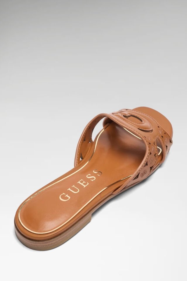 Guess Ciesta Logo Sandals Terlik Kahverengi