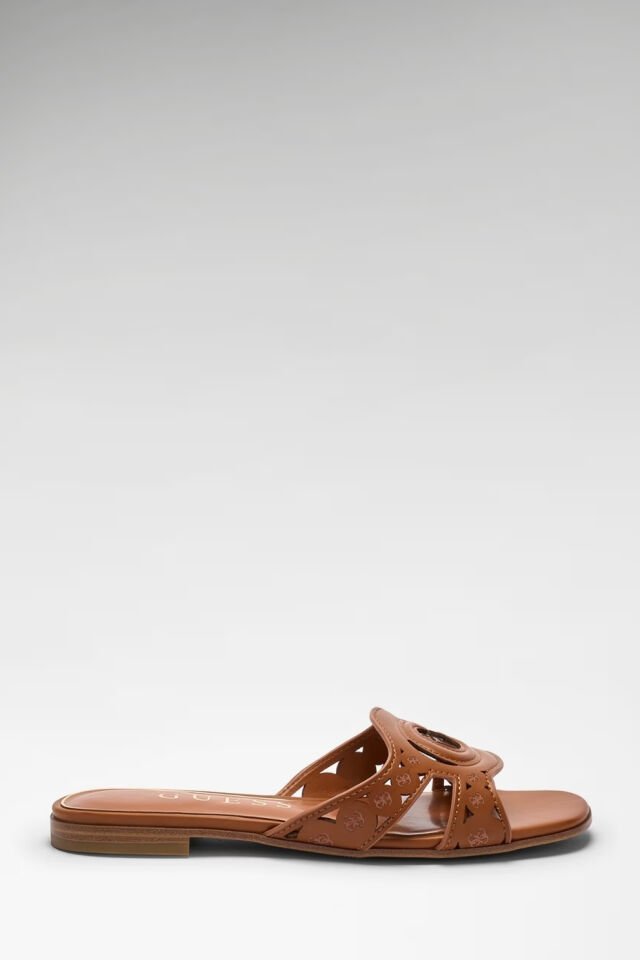 Guess Ciesta Logo Sandals Terlik Kahverengi
