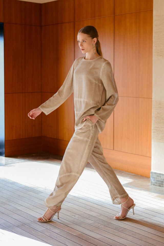 Mascara Yıkama Efektli Toprak Tunik