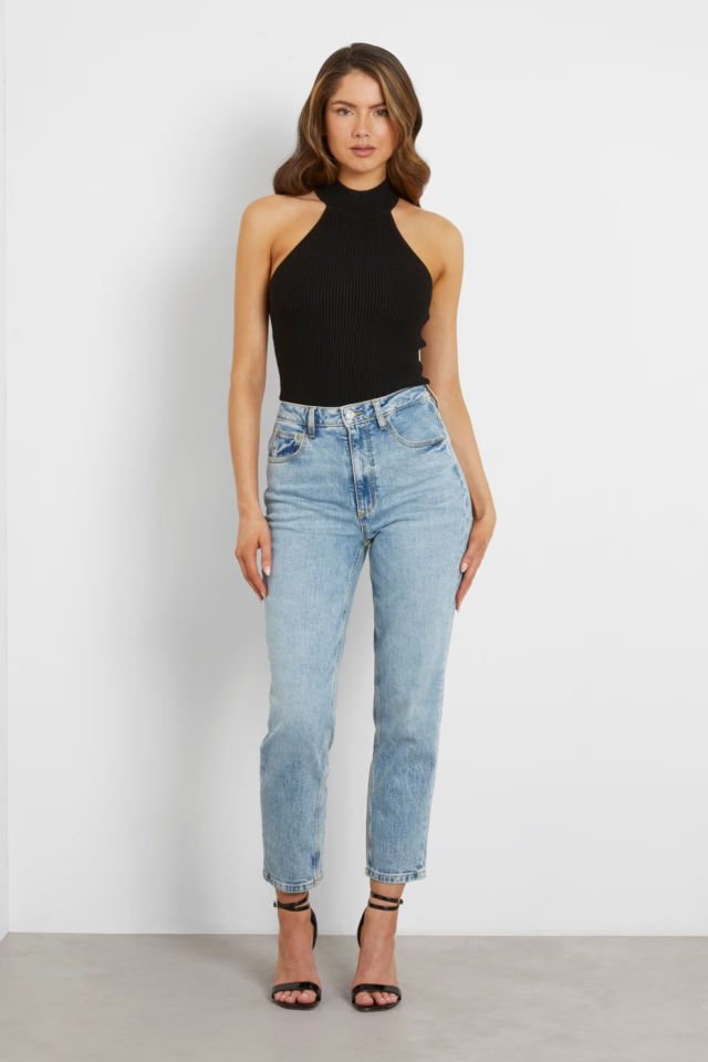 Guess Mom Jean Açık Mavi