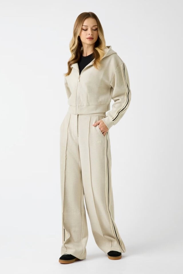 Guess Yün Karışımlı Logolu Eşofman Altı Bej