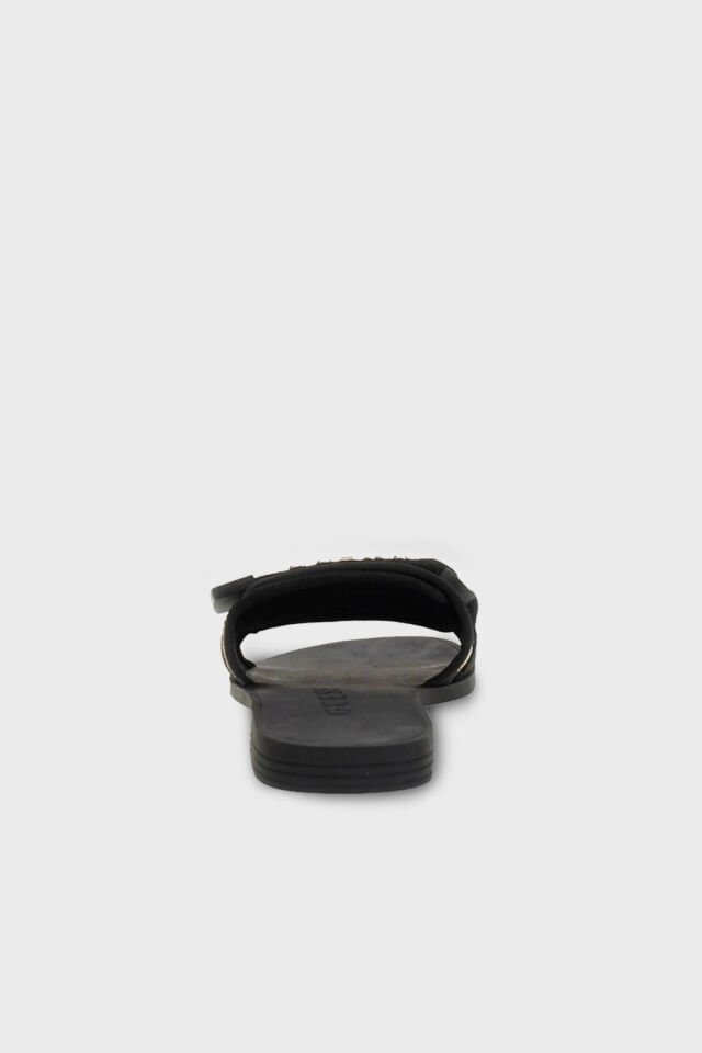 Guess Elyze Logolu Bayan Terlik Siyah