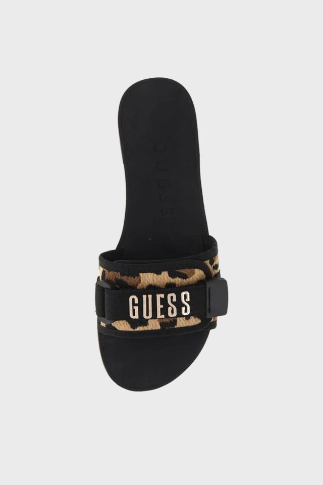 Guess Elyze Logolu Bayan Terlik Siyah