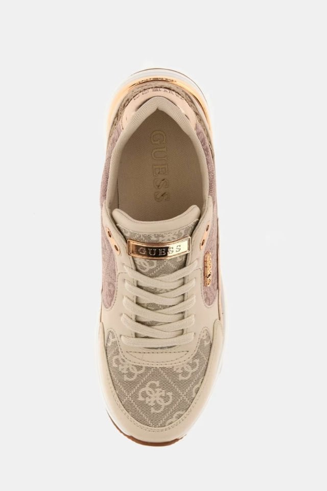 Guess Moxea 4G Logolu Runner Pembe